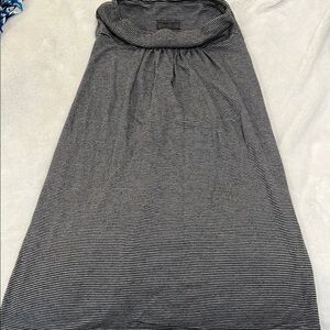 Michael Stars Black and White Striped Fabric